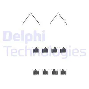 Diskinių stabdžių trinkelių priedų komplektas DELPHI LX0229