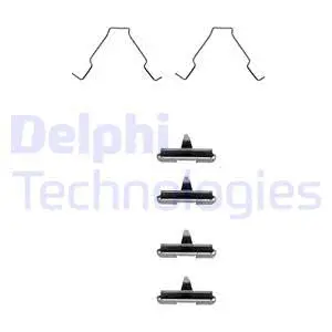 Diskinių stabdžių trinkelių priedų komplektas DELPHI LX0267