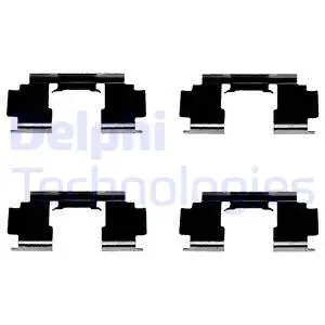 Diskinių stabdžių trinkelių priedų komplektas DELPHI LX0301
