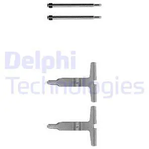 Diskinių stabdžių trinkelių priedų komplektas DELPHI LX0312