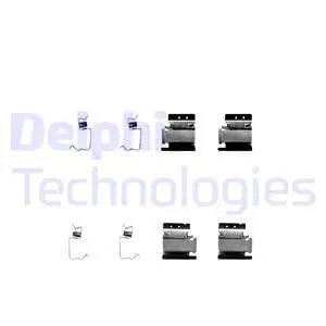 Diskinių stabdžių trinkelių priedų komplektas DELPHI LX0313