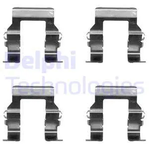 Diskinių stabdžių trinkelių priedų komplektas DELPHI LX0367