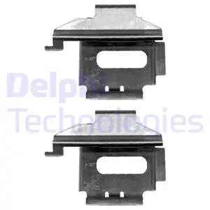 Diskinių stabdžių trinkelių priedų komplektas DELPHI LX0369
