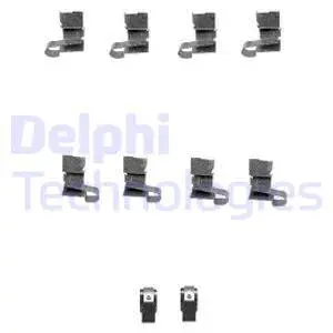 Diskinių stabdžių trinkelių priedų komplektas DELPHI LX0432