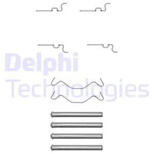 Diskinių stabdžių trinkelių priedų komplektas DELPHI LX0435