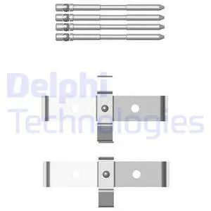 Diskinių stabdžių trinkelių priedų komplektas DELPHI LX0469