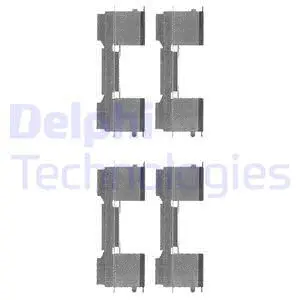Diskinių stabdžių trinkelių priedų komplektas DELPHI LX0478