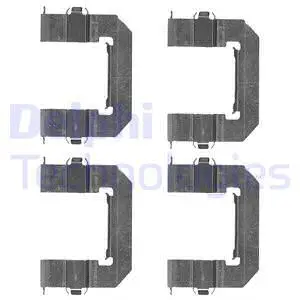 Diskinių stabdžių trinkelių priedų komplektas DELPHI LX0501