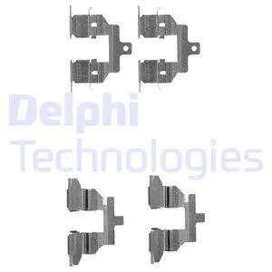 Diskinių stabdžių trinkelių priedų komplektas DELPHI LX0531