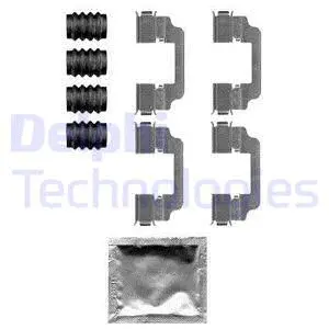 Diskinių stabdžių trinkelių priedų komplektas DELPHI LX0584