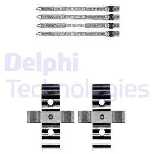 Diskinių stabdžių trinkelių priedų komplektas DELPHI LX0604