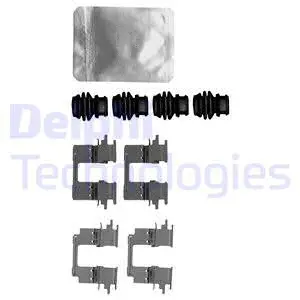 Diskinių stabdžių trinkelių priedų komplektas DELPHI LX0624