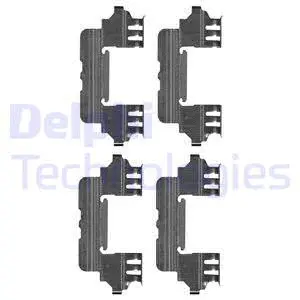 Diskinių stabdžių trinkelių priedų komplektas DELPHI LX0629