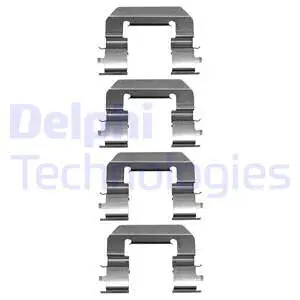 Diskinių stabdžių trinkelių priedų komplektas DELPHI LX0667