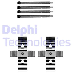 Diskinių stabdžių trinkelių priedų komplektas DELPHI LX0702