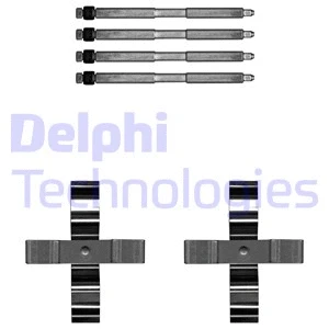 Diskinių stabdžių trinkelių priedų komplektas DELPHI LX0703