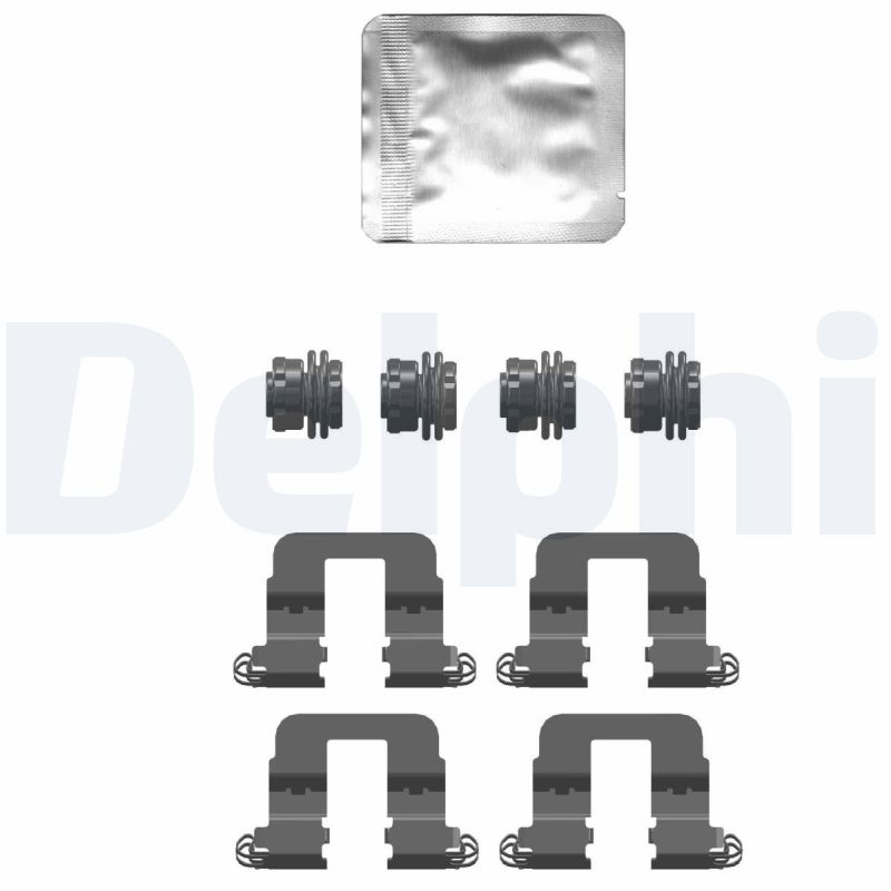 Diskinių stabdžių trinkelių priedų komplektas DELPHI LX0752