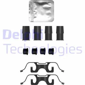 Diskinių stabdžių trinkelių priedų komplektas DELPHI LX0755