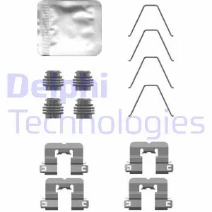 Diskinių stabdžių trinkelių priedų komplektas DELPHI LX0763