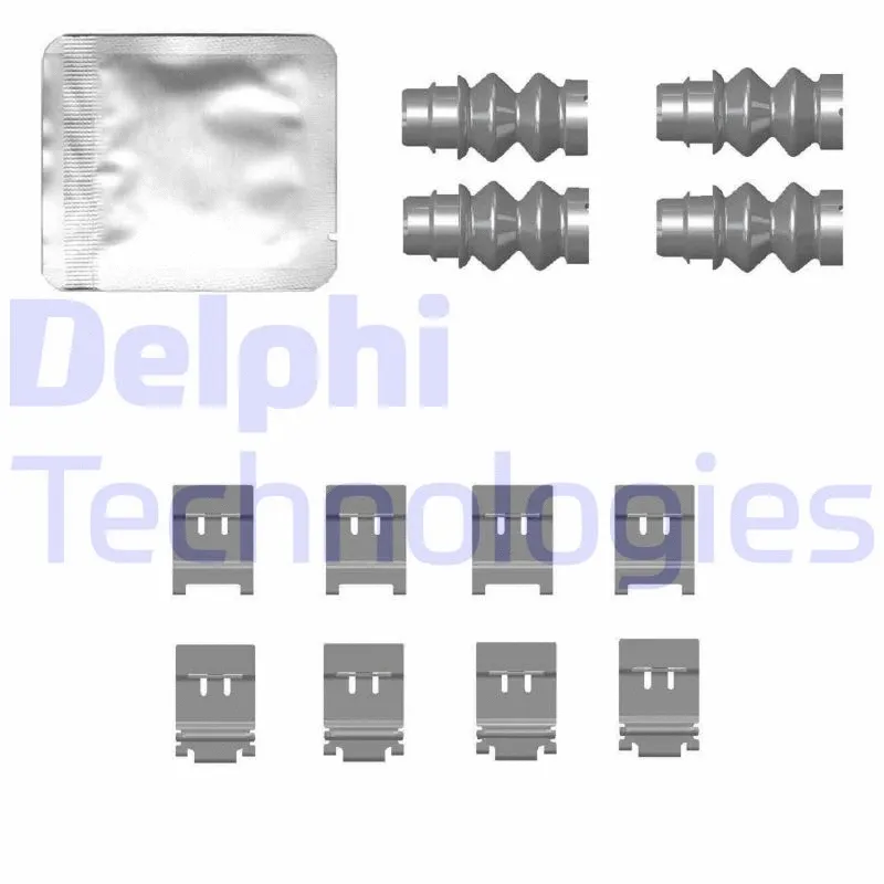 Diskinių stabdžių trinkelių priedų komplektas DELPHI LX0772