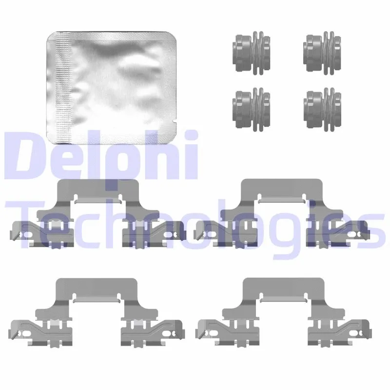 Diskinių stabdžių trinkelių priedų komplektas DELPHI LX0777