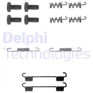 Stovėjimo stabdžių trinkelių priedų komplektas DELPHI LY1104