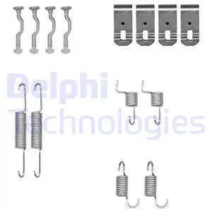 Stovėjimo stabdžių trinkelių priedų komplektas DELPHI LY1351