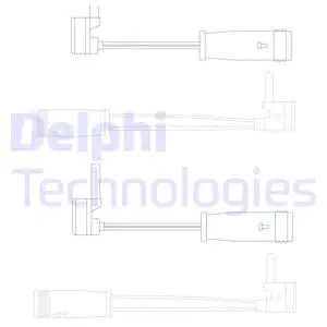 Stabdžių trinkelių susidėvėjimo daviklis DELPHI LZ0163