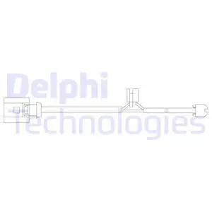 Stabdžių trinkelių susidėvėjimo daviklis DELPHI LZ0209