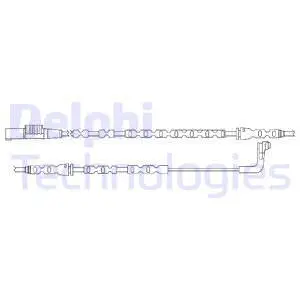 Stabdžių trinkelių susidėvėjimo daviklis DELPHI LZ0221