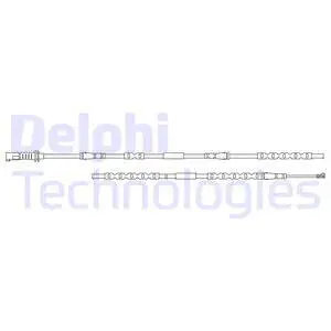 Stabdžių trinkelių susidėvėjimo daviklis DELPHI LZ0236