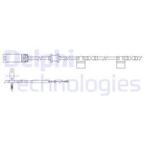 Stabdžių trinkelių susidėvėjimo daviklis DELPHI LZ0241