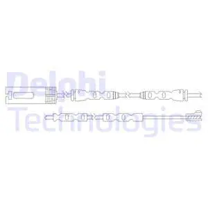 Stabdžių trinkelių susidėvėjimo daviklis DELPHI LZ0253