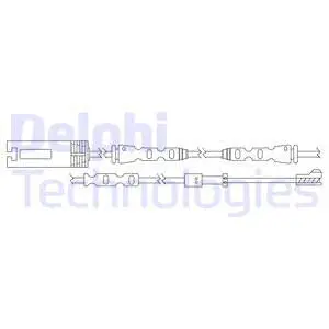 Stabdžių trinkelių susidėvėjimo daviklis DELPHI LZ0259