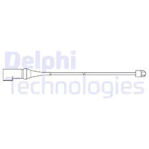 Stabdžių trinkelių susidėvėjimo daviklis DELPHI LZ0272