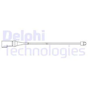 Stabdžių trinkelių susidėvėjimo daviklis DELPHI LZ0279