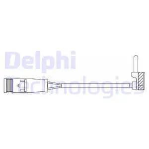 Stabdžių trinkelių susidėvėjimo daviklis DELPHI LZ0291
