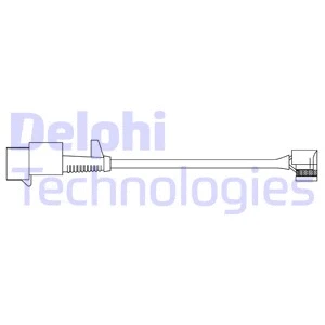 Stabdžių trinkelių susidėvėjimo daviklis DELPHI LZ0293