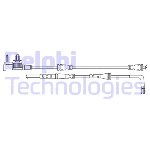 Stabdžių trinkelių susidėvėjimo daviklis DELPHI LZ0313