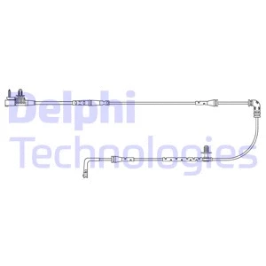 Stabdžių trinkelių susidėvėjimo daviklis DELPHI LZ0319