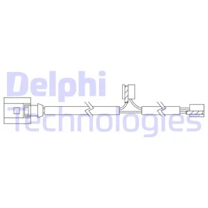 Stabdžių trinkelių susidėvėjimo daviklis DELPHI LZ0324