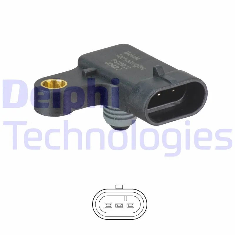 Įsiurbimo kolektoriaus slėgio daviklis DELPHI PS10222