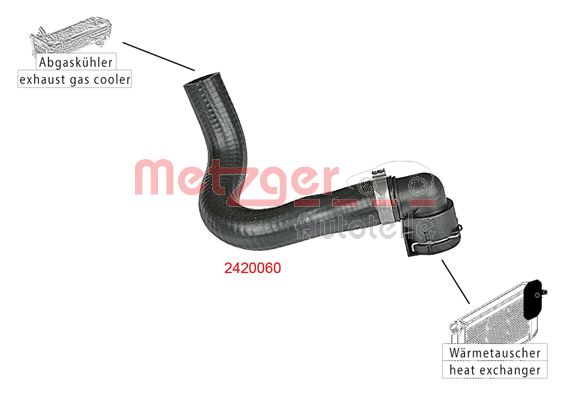Radiatoriaus žarna METZGER 2420060