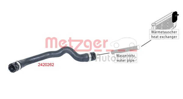 Radiatoriaus žarna METZGER 2420262