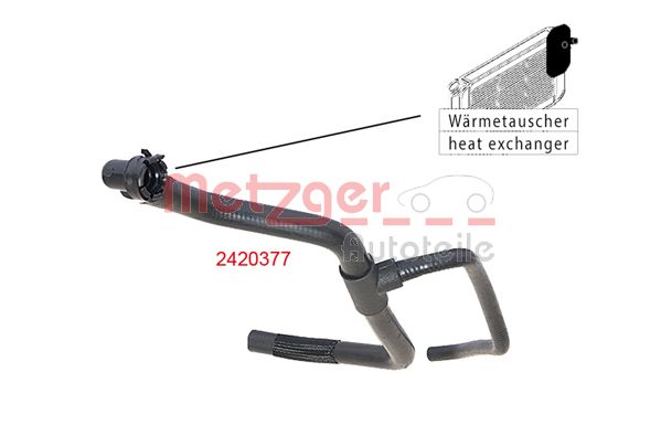 Radiatoriaus žarna METZGER 2420377