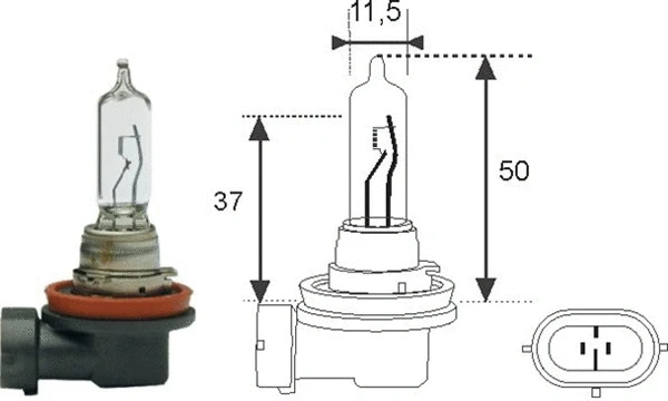 Prožektoriaus lemputė MAGNETI MARELLI 002548100000