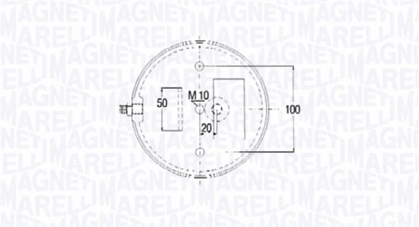 Pneumatinės pakabos dėklas MAGNETI MARELLI 030607020185