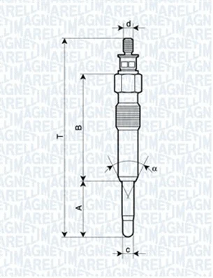 Pakaitinimo žvakė MAGNETI MARELLI 062503901304