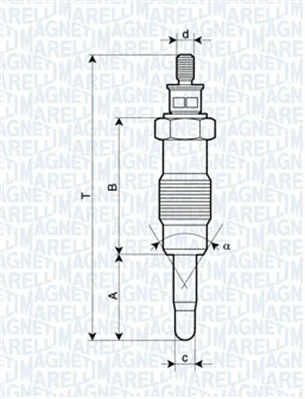 Pakaitinimo žvakė MAGNETI MARELLI 062580704304