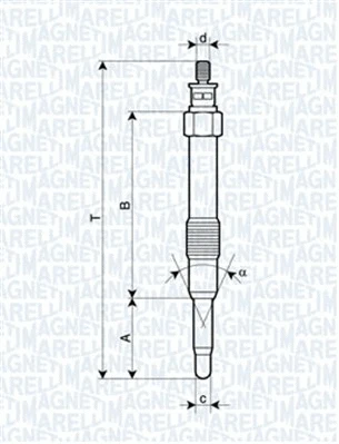 Pakaitinimo žvakė MAGNETI MARELLI 062900000304